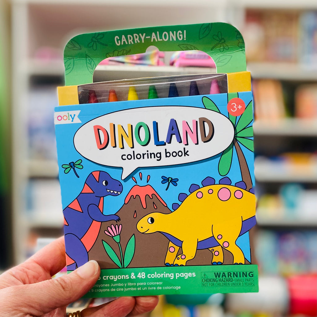OOLY - Carry along Dinoland colouring book