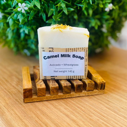 Long & Evie Mei - Avocado & Wheatgrass Camel Milk Soap 140g