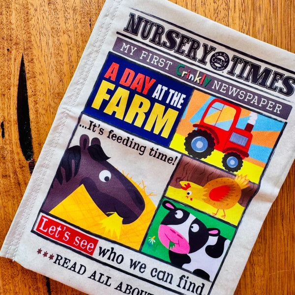 Nursery Times Crinkly Newspaper - A Day at the Farm