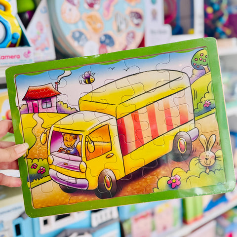 Yellow Truck Puzzle 25pc