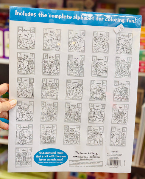 Melissa & Doug Animal Alphabet Colouring Pad