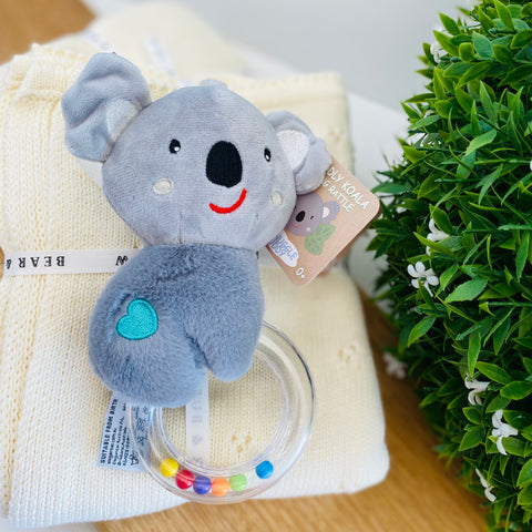 SNUGGLE BUDDY KUDDLY KOALA RING RATTLE - Koala Dream