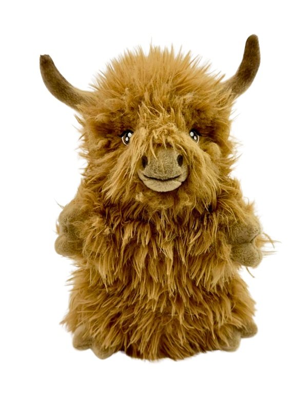 ECO HIGHLAND COW PUPPET- 25CM