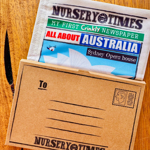 Nursery Times Crinkly Newspaper - All About Australia
