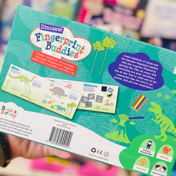 Dinosaur Fingerprint Buddies - Buddy Barney