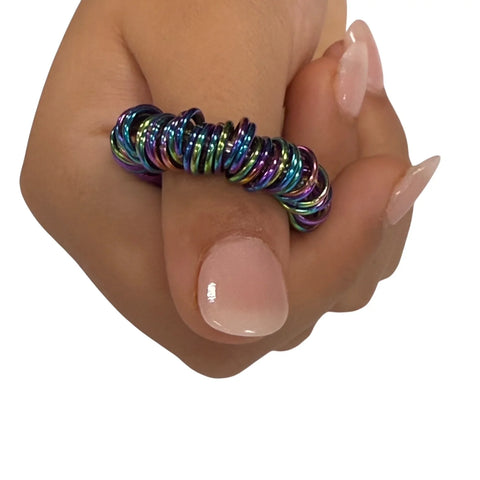 Oil Slick Small centipede stainless steel fidget