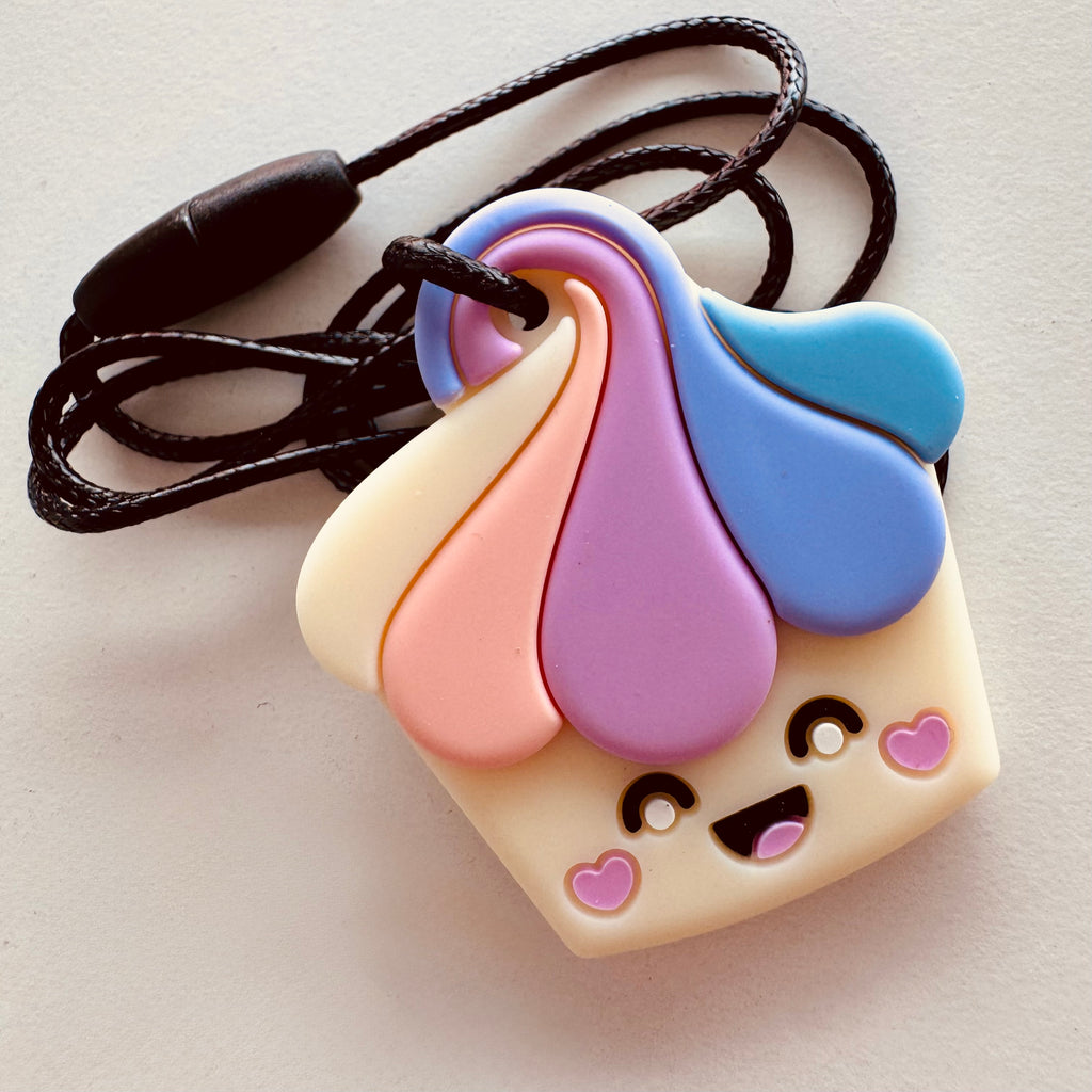 Cupcake Chew Pendant