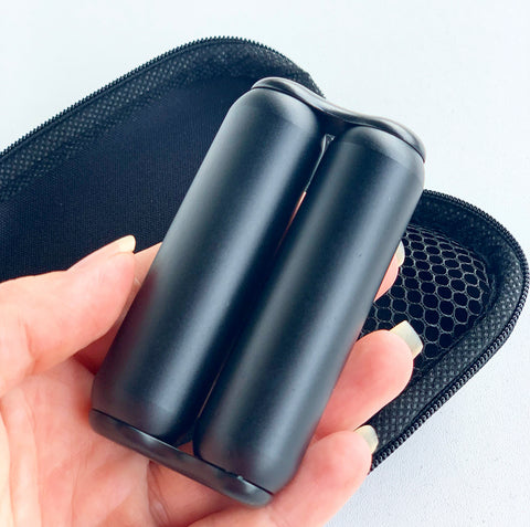 Black Infinity Metallic Hand Roller with Case - 180 Grams