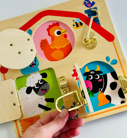 Tooky Toy Latches Activity Board