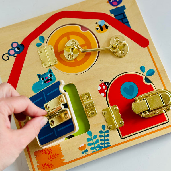 Tooky Toy Latches Activity Board