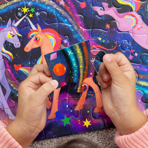 Holographic Puzzle 100 pc - Unicorn Galaxy