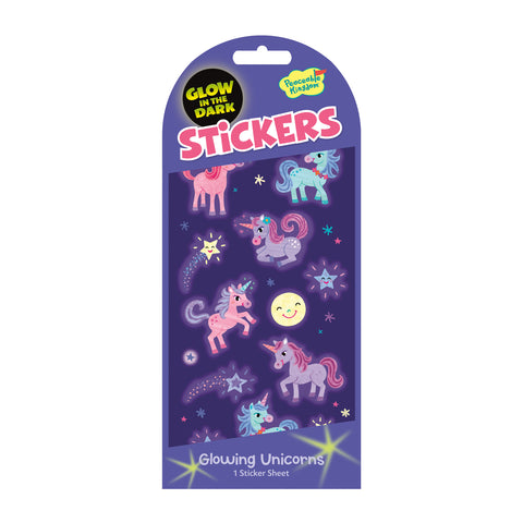 Stickers - Glow In The Dark - Glowing Unicorns