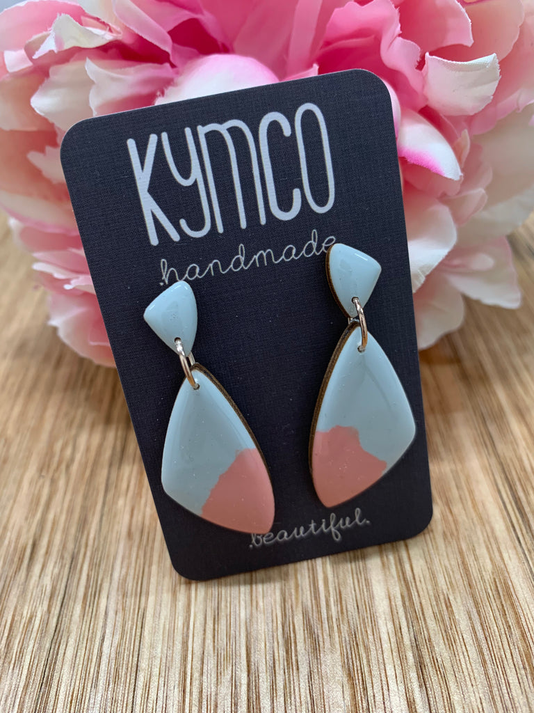 KymCo - Large Angles Drop stud earrings - Springtime