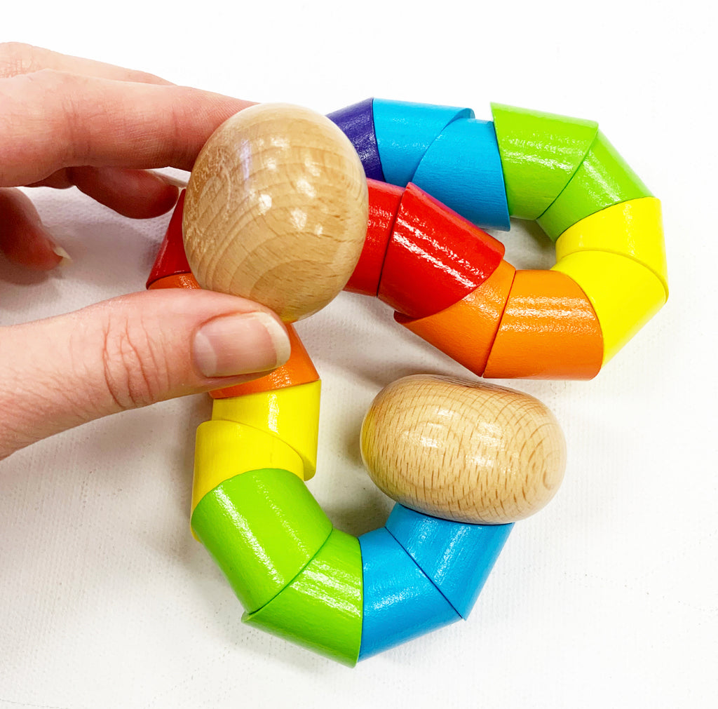 LARGE Wooden Worm