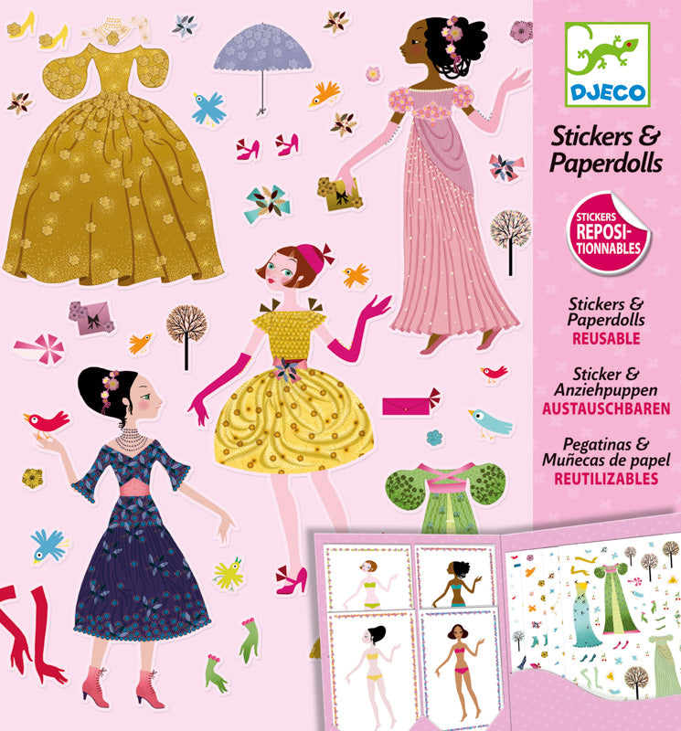 Dresses through the Seasons Stickers and Paper Doll Kit