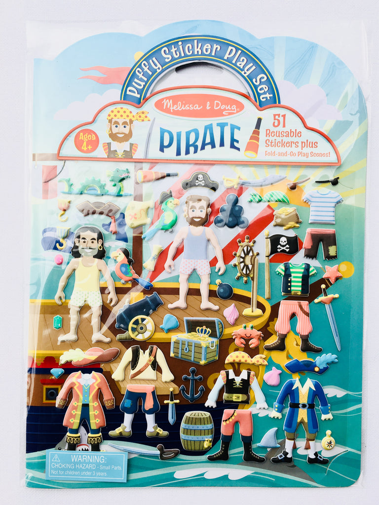 Reusable Puffy Sticker Play Set - Pirate