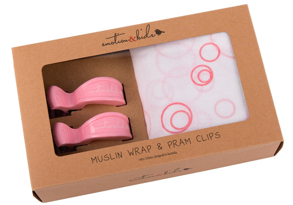 Muslin Wrap and Pram Clip Pack