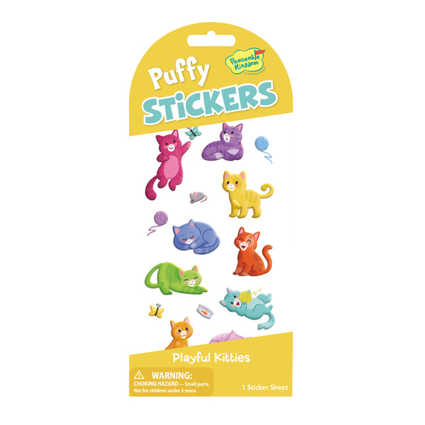 Stickers - Puffy - Playful Kittens