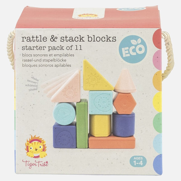 Rattle & Stack Blocks - Starter Pack of 11