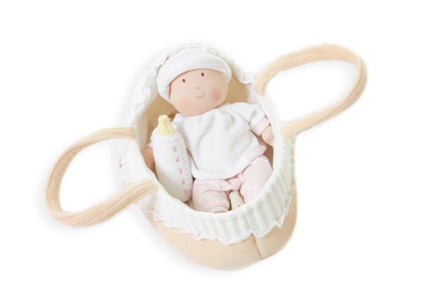 Grace Baby Doll in Carry Cot With Bottle & Blanket - 6200