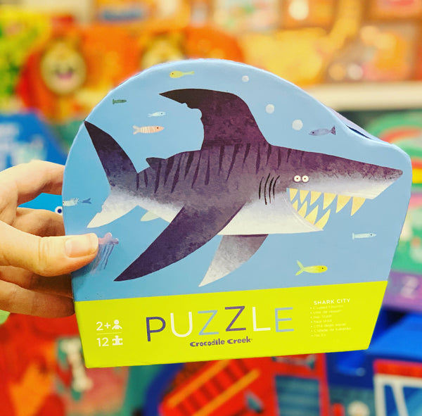 Mini Puzzle - 12 pc Shark City