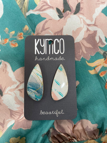 KymCo -  teardrop stud Earrings - Art Play II