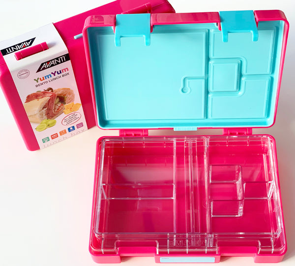 Avanti Yum Yum Bento Lunch Box - Lipstick Pink