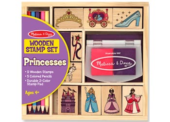 Princesses Wooden Stamp Set