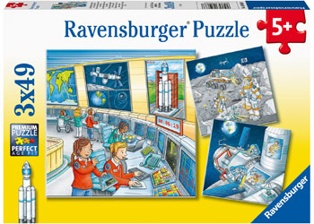 Ravensburger - Tom & Mia Go On a Space Mission - 3x49pc