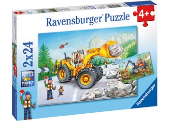 Rburg - Diggers At Work Puzzle 2x24pc